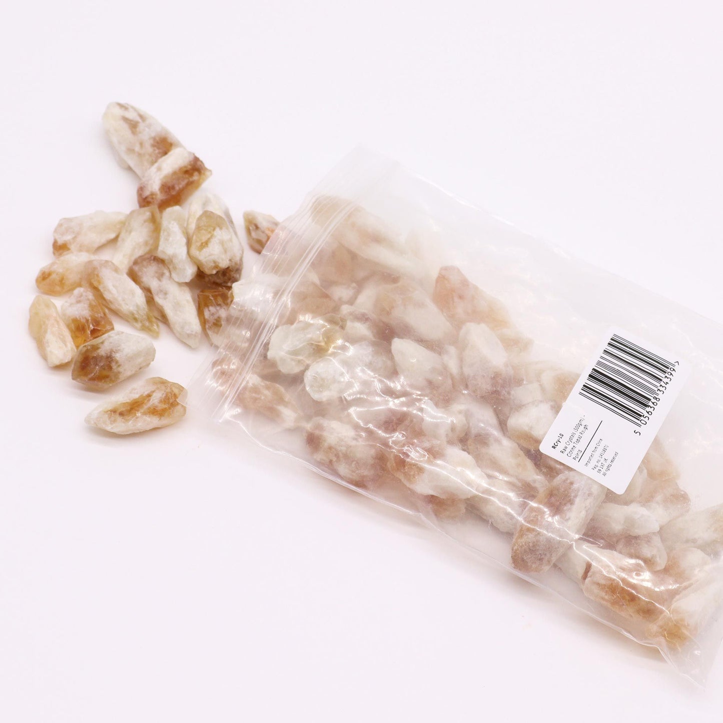 Rohkristall-Set Citrin Topas Punkte (500g) - Natürliche Sonnenenergie
