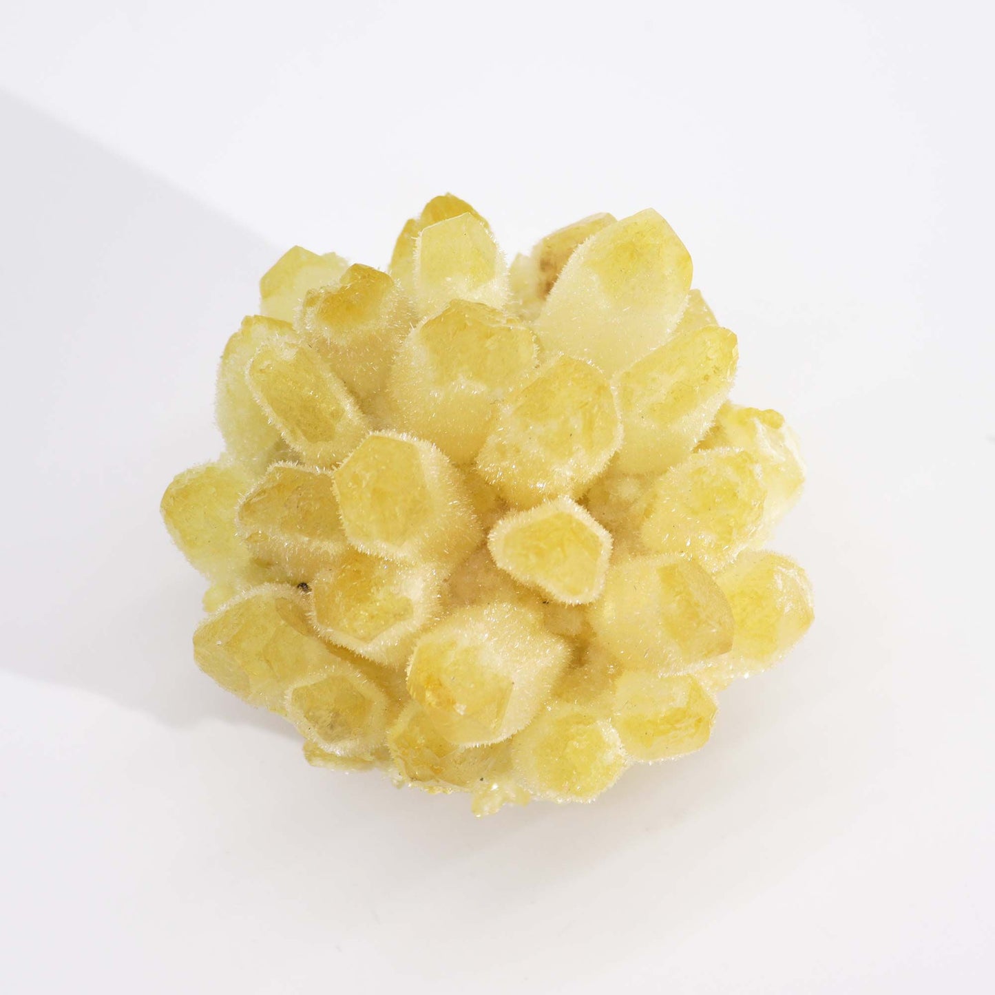 Handgefertigter Gelber Geisterquarz-Cluster – Einzigartiges Dekorobjekt, ca. 8 cm