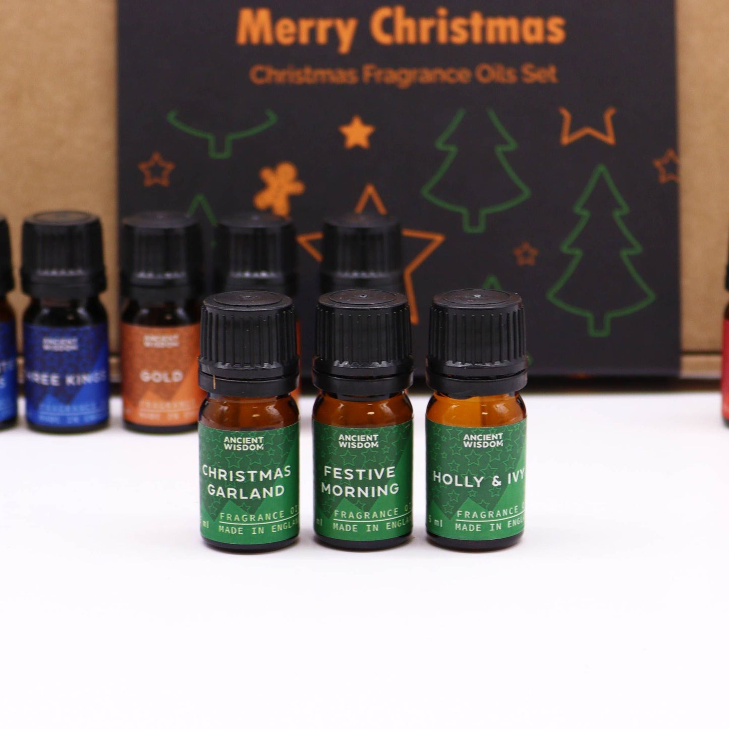 Duftöl-Set 'Heilige Weihnachtsdüfte' – 12 festliche Aromen in Premium-Box