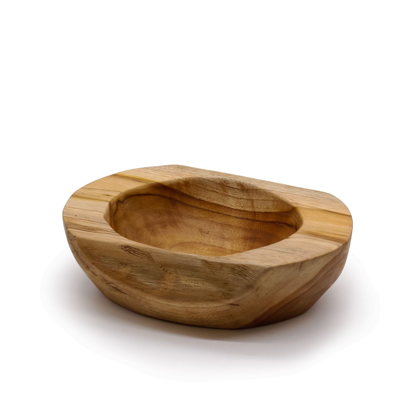 Schälchen aus Teakholz, naturgeformt - 20 cm Durchmesser