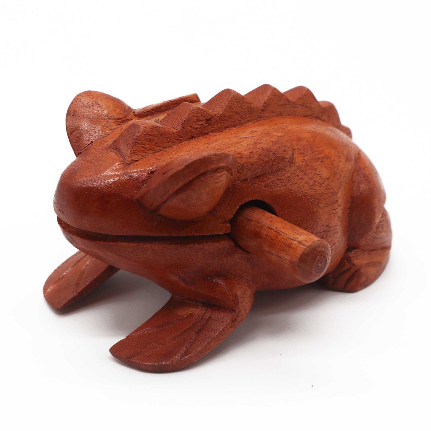 Klangfrosch aus Jempinis-Holz – Handgefertigtes Klangobjekt aus Bali