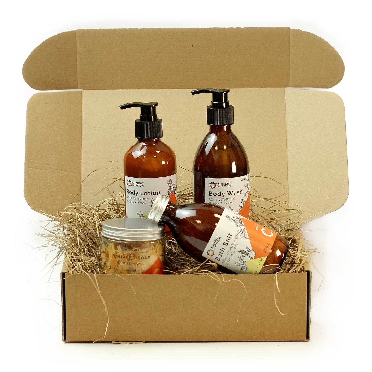 Göttinnen-Glanz Verwöhn-Set – 4-teilige Pflegeroutine mit Vitamin C