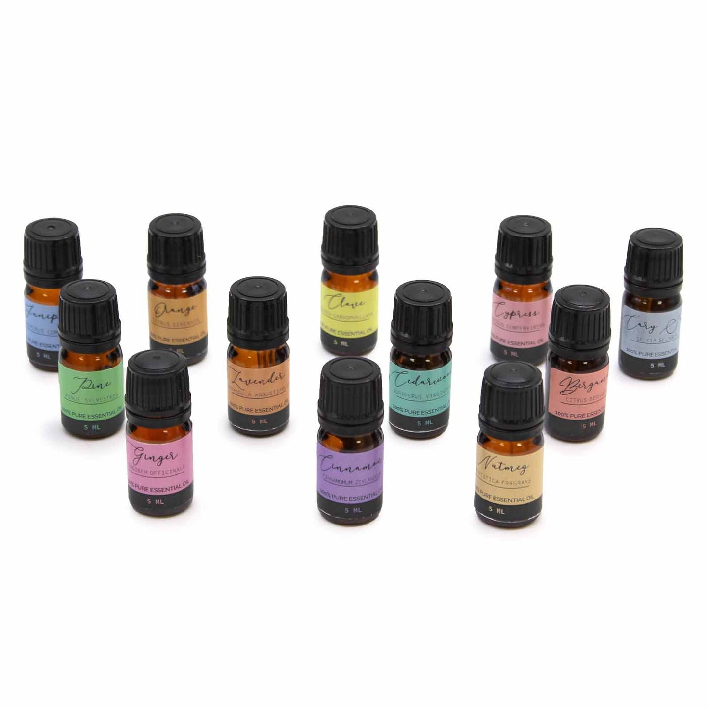 Herbstliche Aromatherapie-Kollektion: 12 reine ätherische Öle im Set
