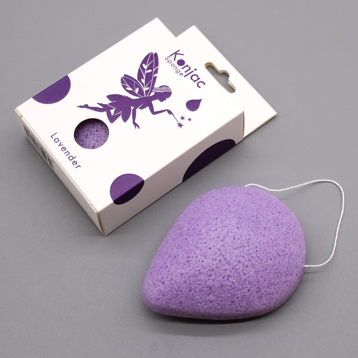 Lavendel Konjac Schwamm in Tränenform – Sanfte Reinigung mit beruhigendem Duft