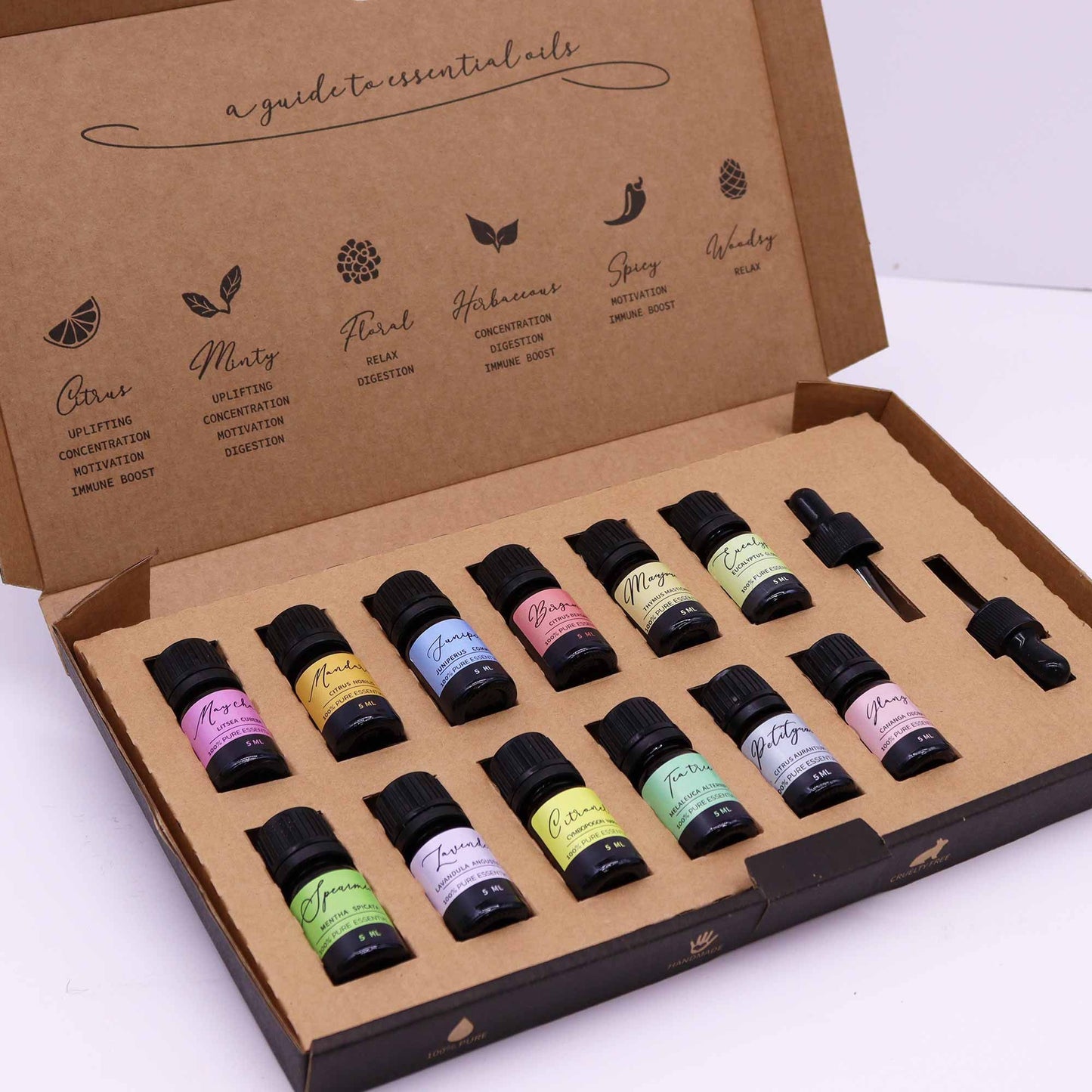 Frühlingsduft-Set: 12 reine ätherische Öle für Aromatherapie & Wellness