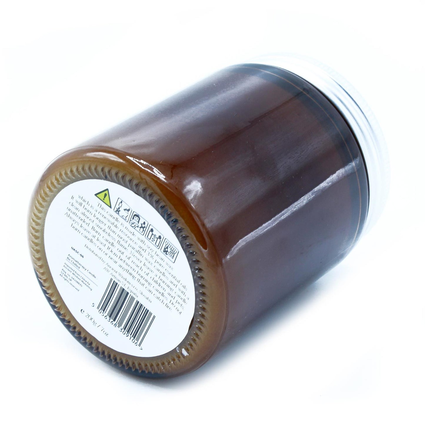 Sinnliche Duftkerze im Braunglas – Ylang Ylang & Patchouli
