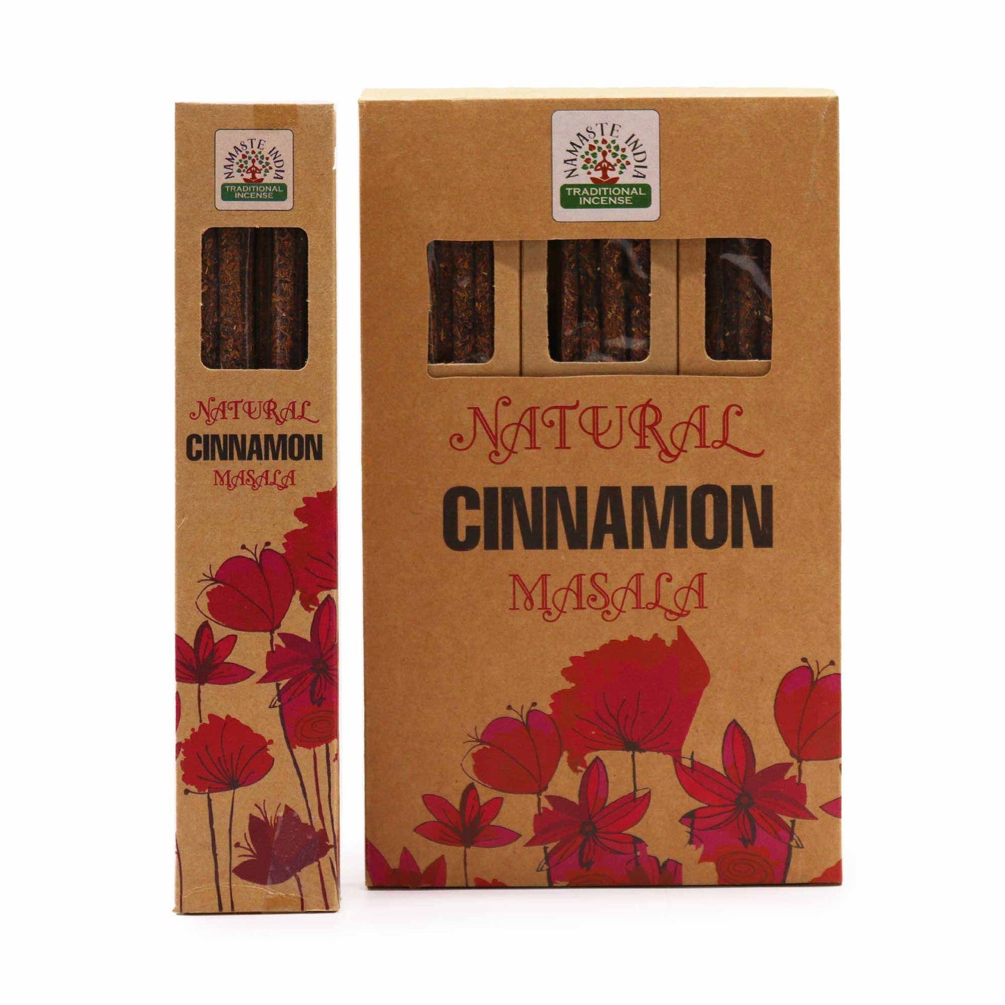 Natürliche Masala Räucherstäbchen - Warme Zimtnote (11 Stück)