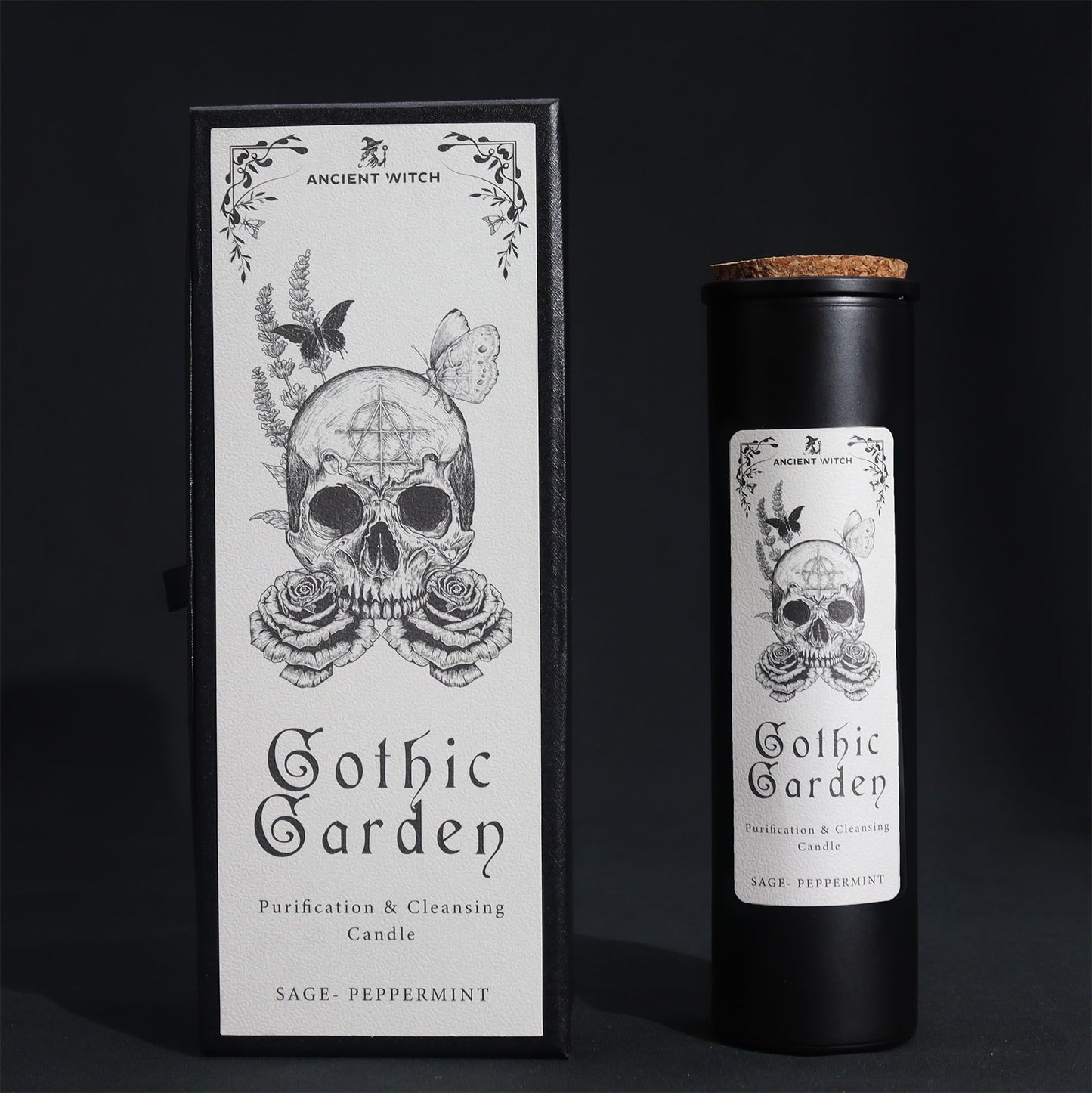 Ritualkerze Gothic Garden – Reinigender Duft aus Salbei & Pfefferminz