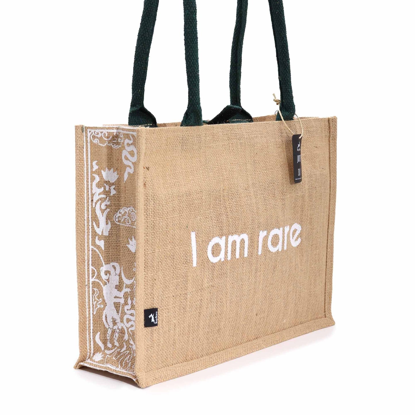 Jute Shopper 'I am Rare' mit mystischem Hop-Hasen Motiv