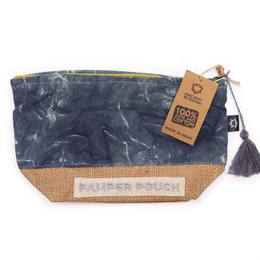 Organizerbeutel 'Pamper Pouch' in Holzkohle - Stonewash Edition