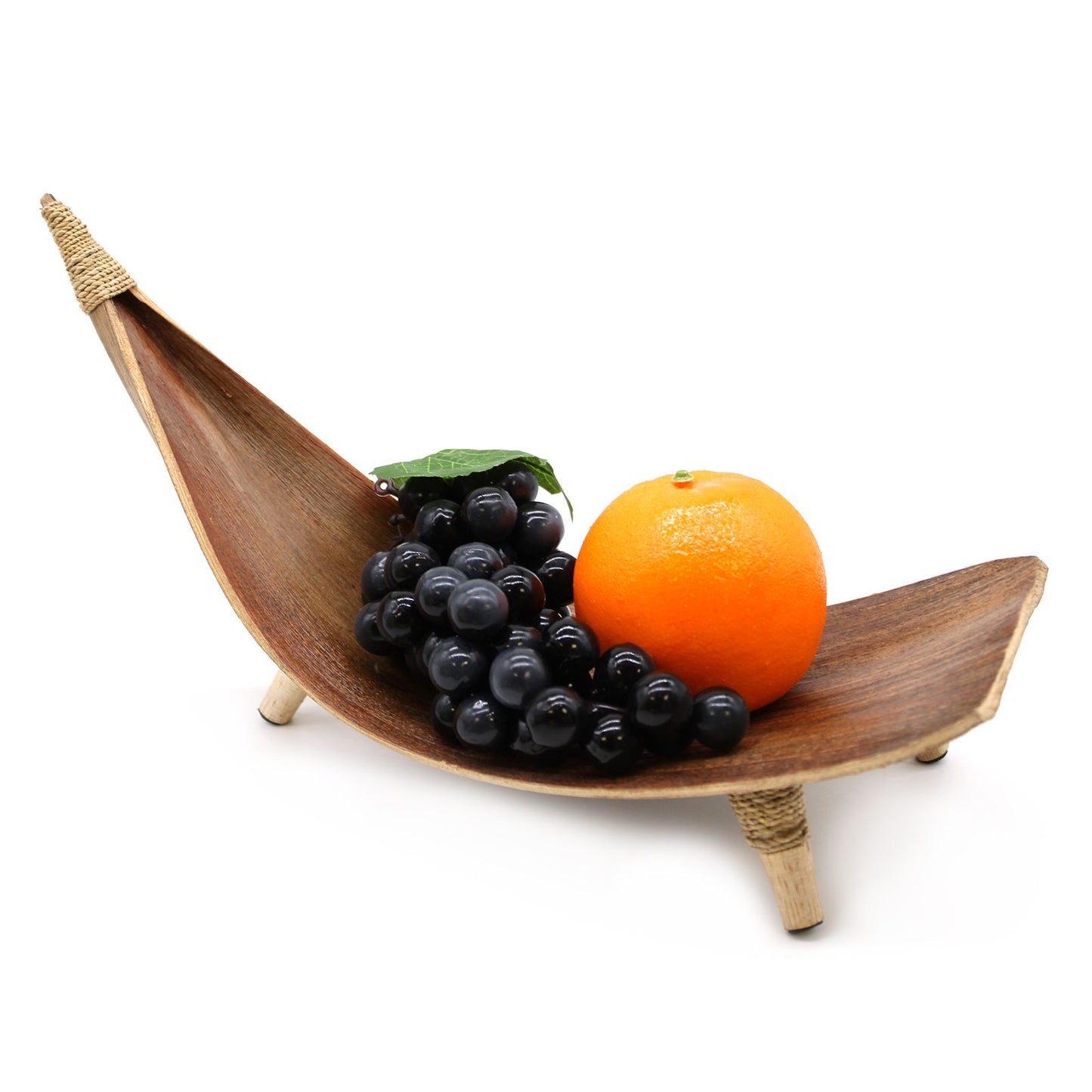 Set aus 3 Schalen aus Kokosblatt – Natürliche Deko- und Obstschalen