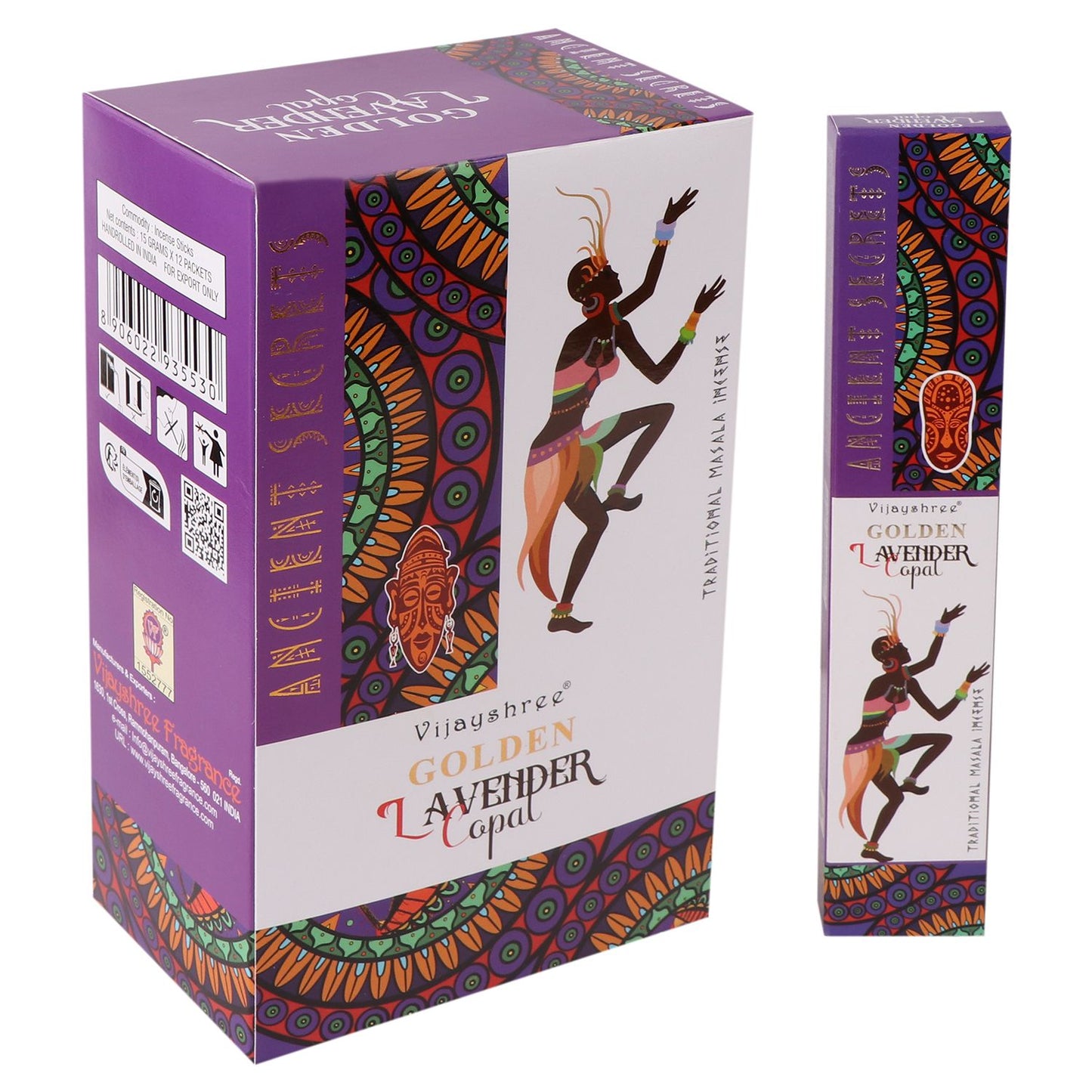 Räuchermischung Goldener Copal & Lavendel – 15g für Harmonie & Entspannung