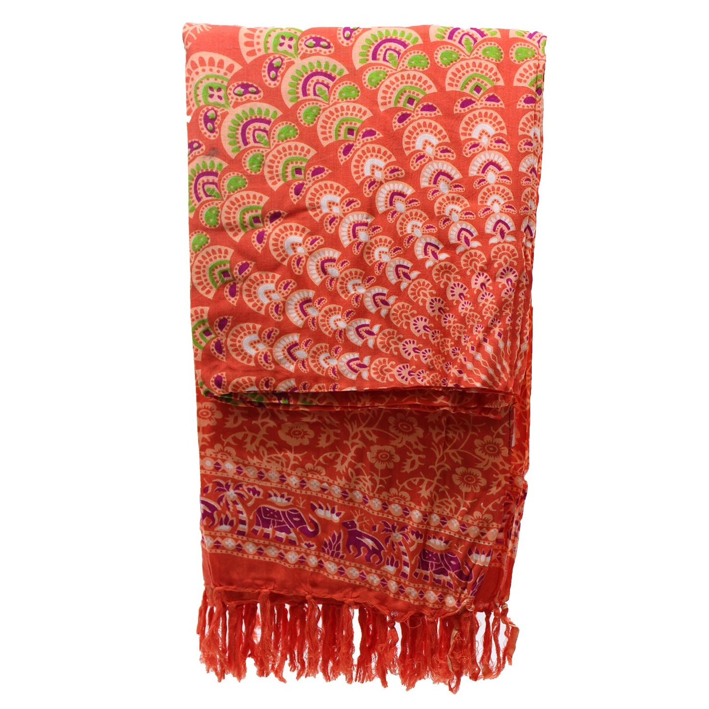 Sarong-Set Pink Rosa Mandala – 2-tlg. Rayon Wickeltuch