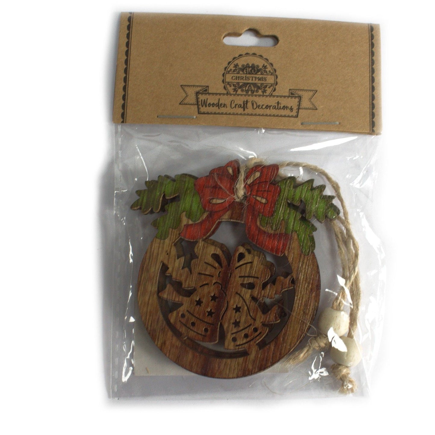 Weihnachtsanhänger-Set aus Holz – Schneemann & Schneeflocke (2-teilig)