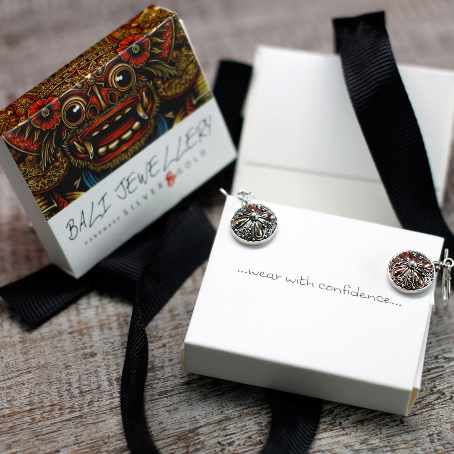 Hamsa Hand Ohrring – Handgefertigt aus 925er Silber & 18k Gold
