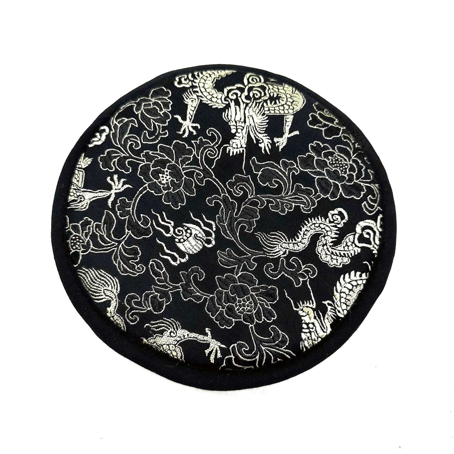 Handgehämmertes Klangschalen-Set 'Grüne Tara' – 14 cm Messing mit Zubehör