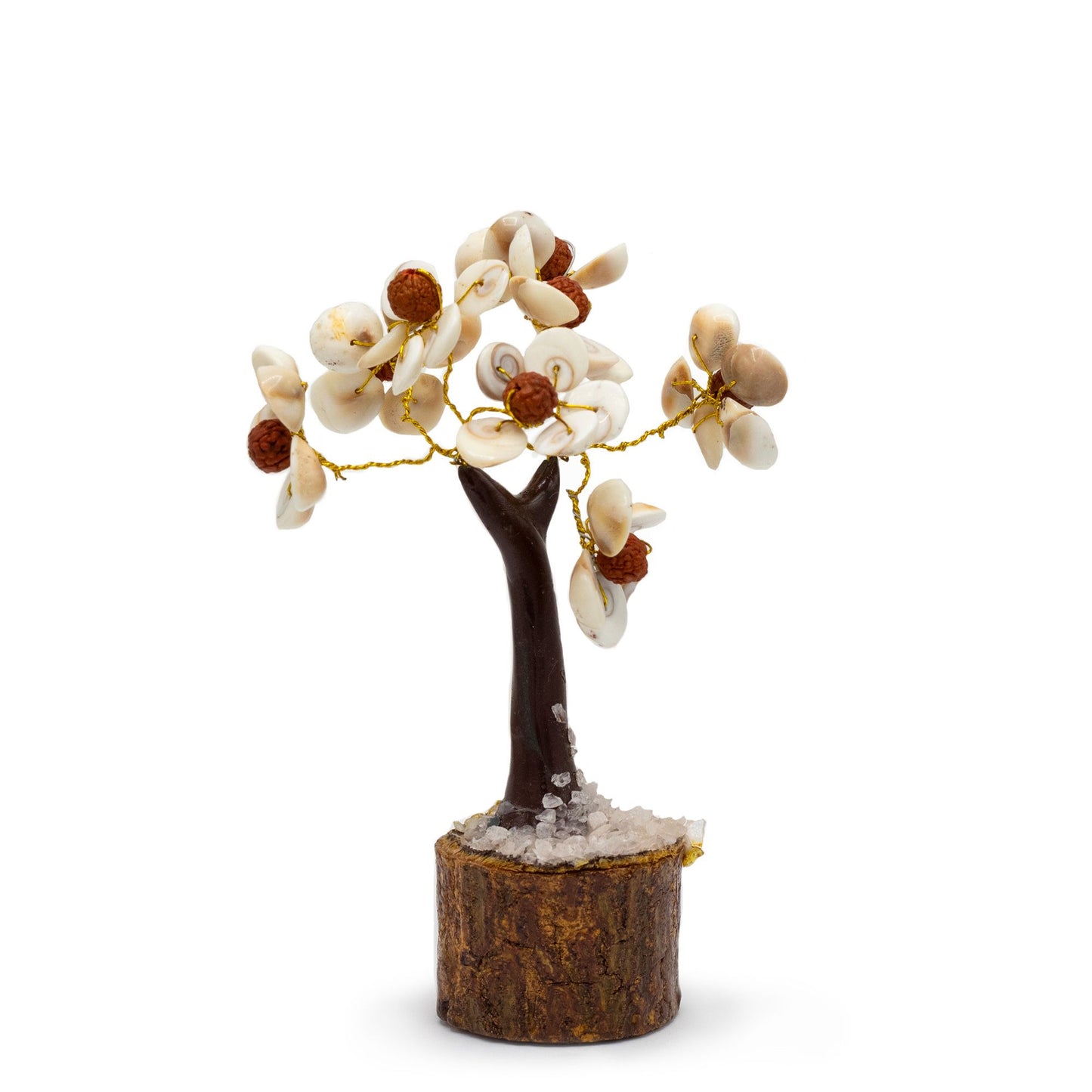 Gomati-Chakra-Steinbaum mit 45 Steinen & Rudraksha – Handgefertigtes Energie-Dekor