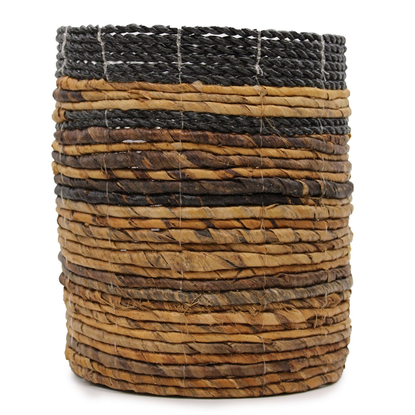 Bananenblatt-Set für stilvolle Ordnung – 2 Vasen & 2 Körbe