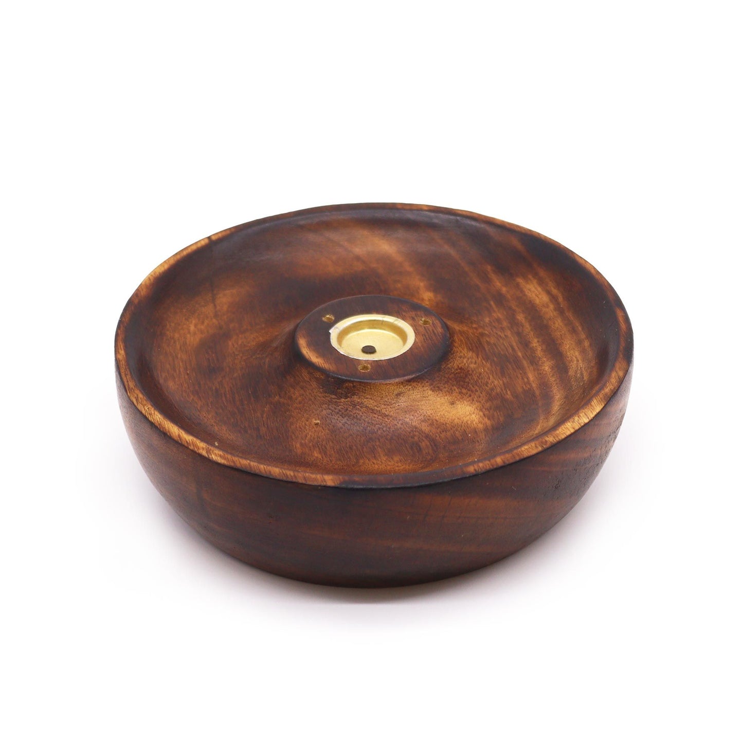 Räucherscheibe aus Mangoholz - Zeitloses Design für Stäbchen & Kegel
