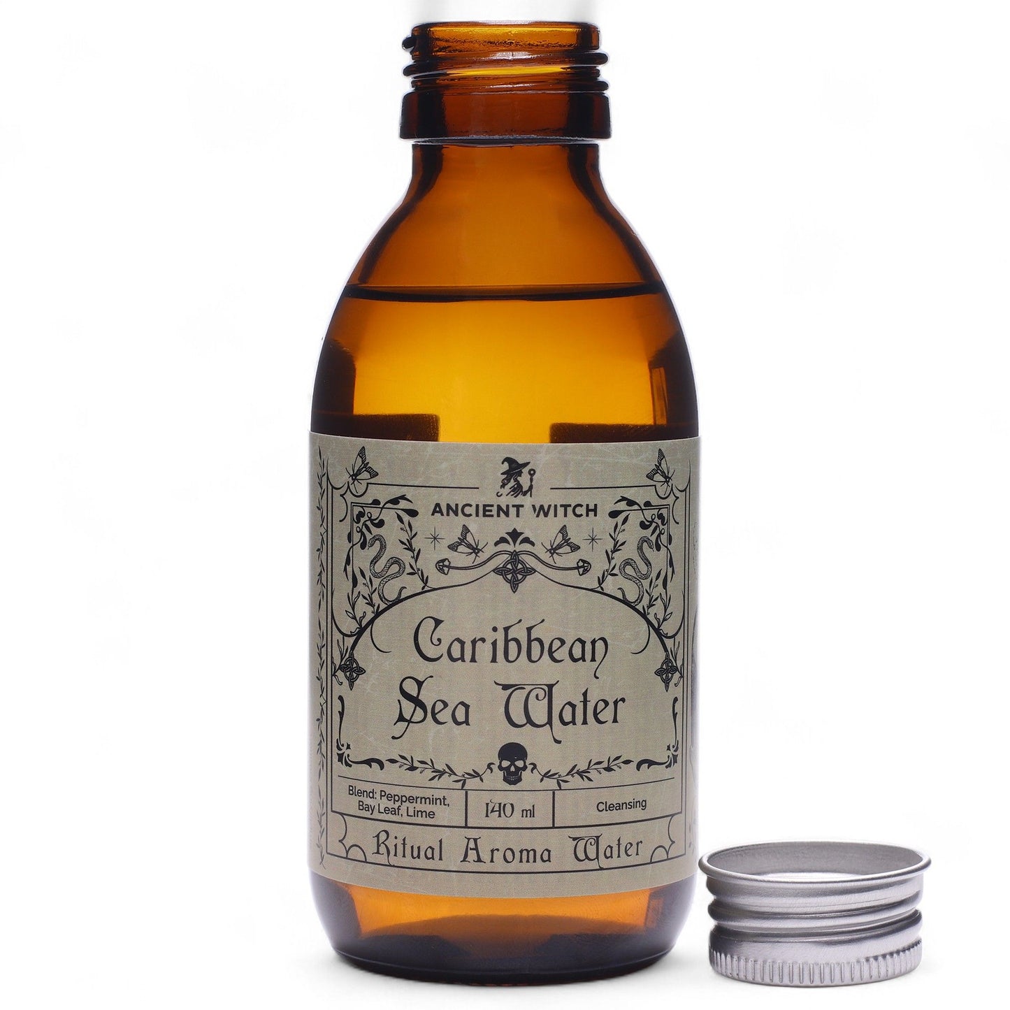 Ritualwasser Karibisches Meer – Reinigendes Elixier mit Pfefferminze, Lorbeer & Limette