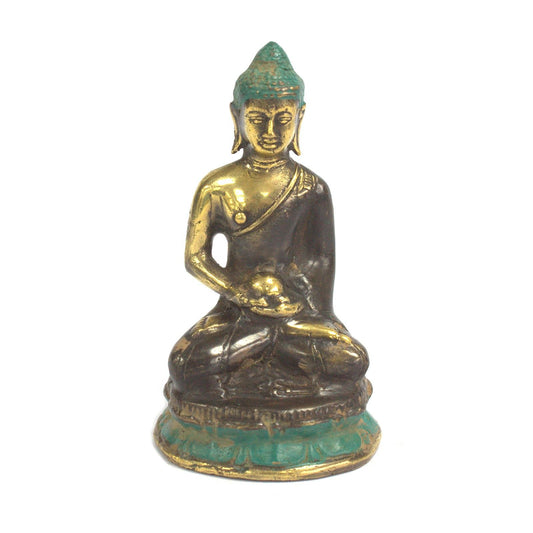Buddha-Statue aus Messing für Meditation – Handgefertigte Feng-Shui-Figur