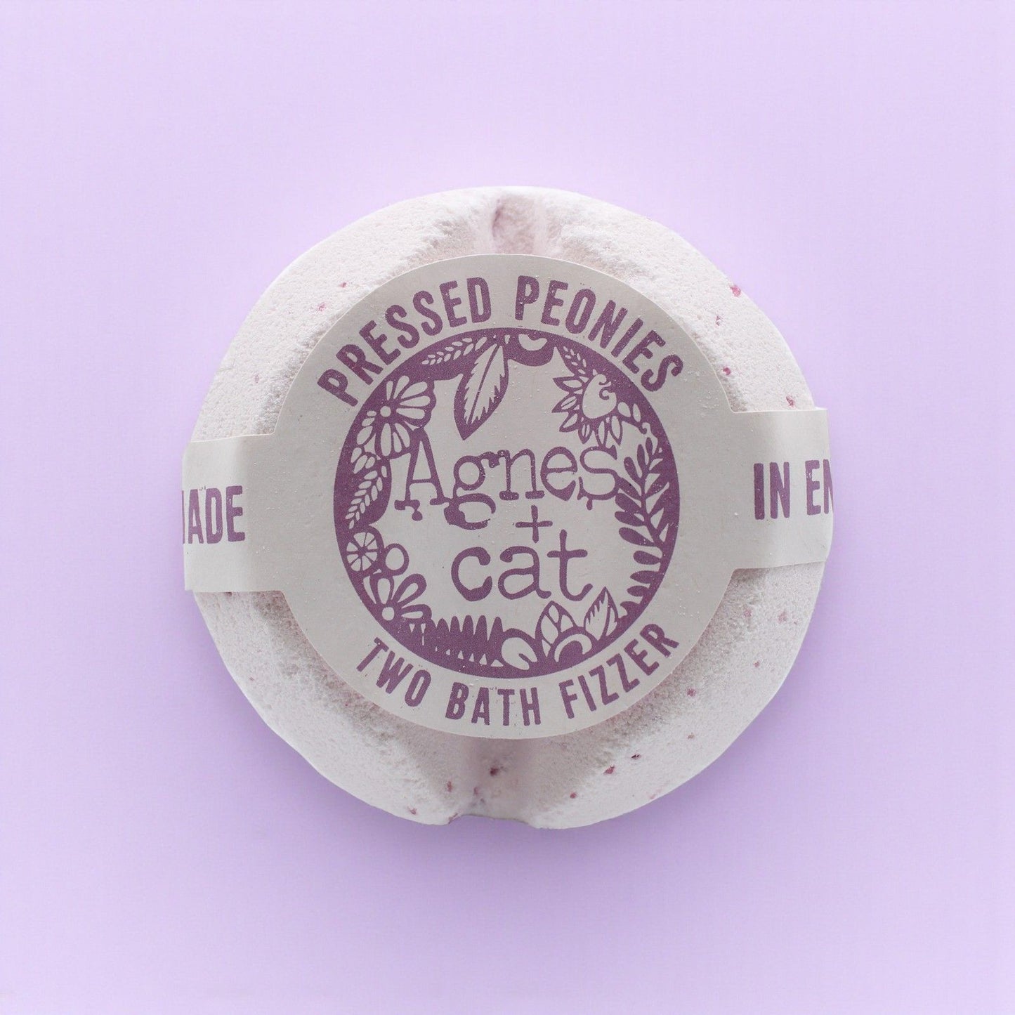 Badefizzer 'Gepresste Pfingstrosen' – Floraler Badegenuss