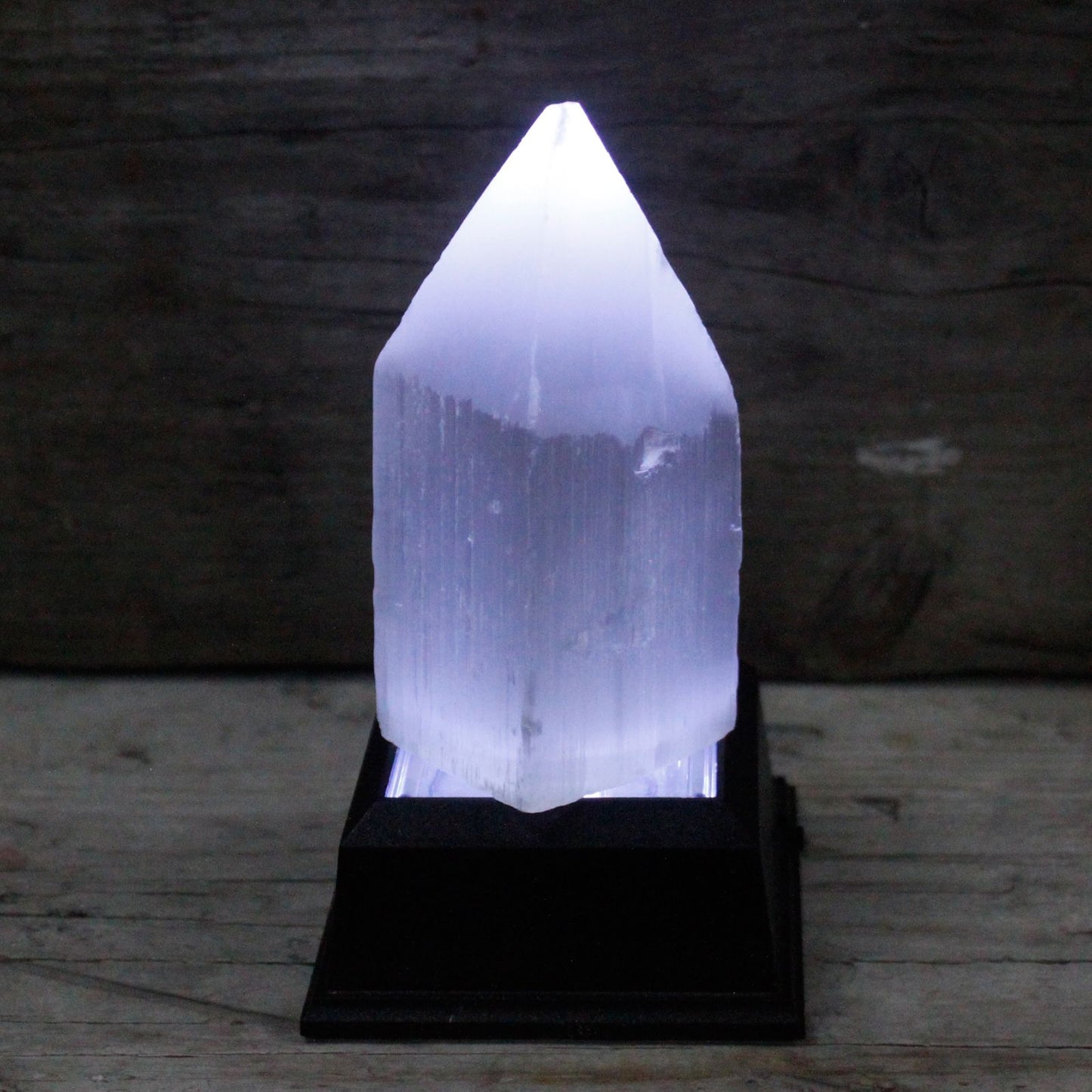 Selenit-Turm in Bleistiftspitzenform – 10 cm Naturkristall aus Marokko