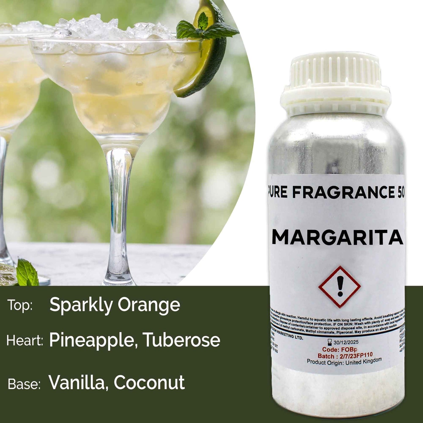Reines Duftöl Margarita – Sommerfrische für Ihr Zuhause (500 ml)