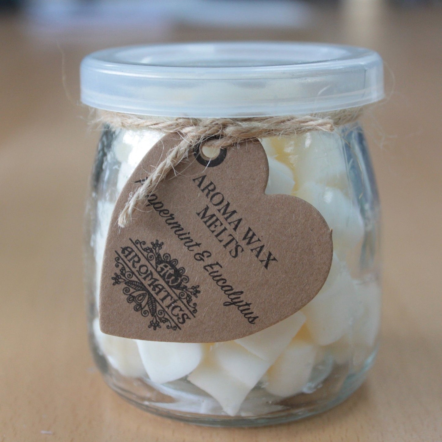 Duftwachs im Glas: Ylang-Ylang & Orange - 14-16 Herzchen aus Sojawachs