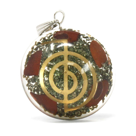 Orgonit-Kraftdom – Handgefertigtes Energie-Amulett mit Edelsteinen