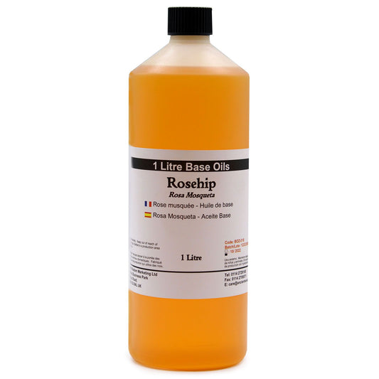 Reines Hagebuttenkernöl Basisöl (1 Liter) – Für Naturkosmetik & Hautpflege