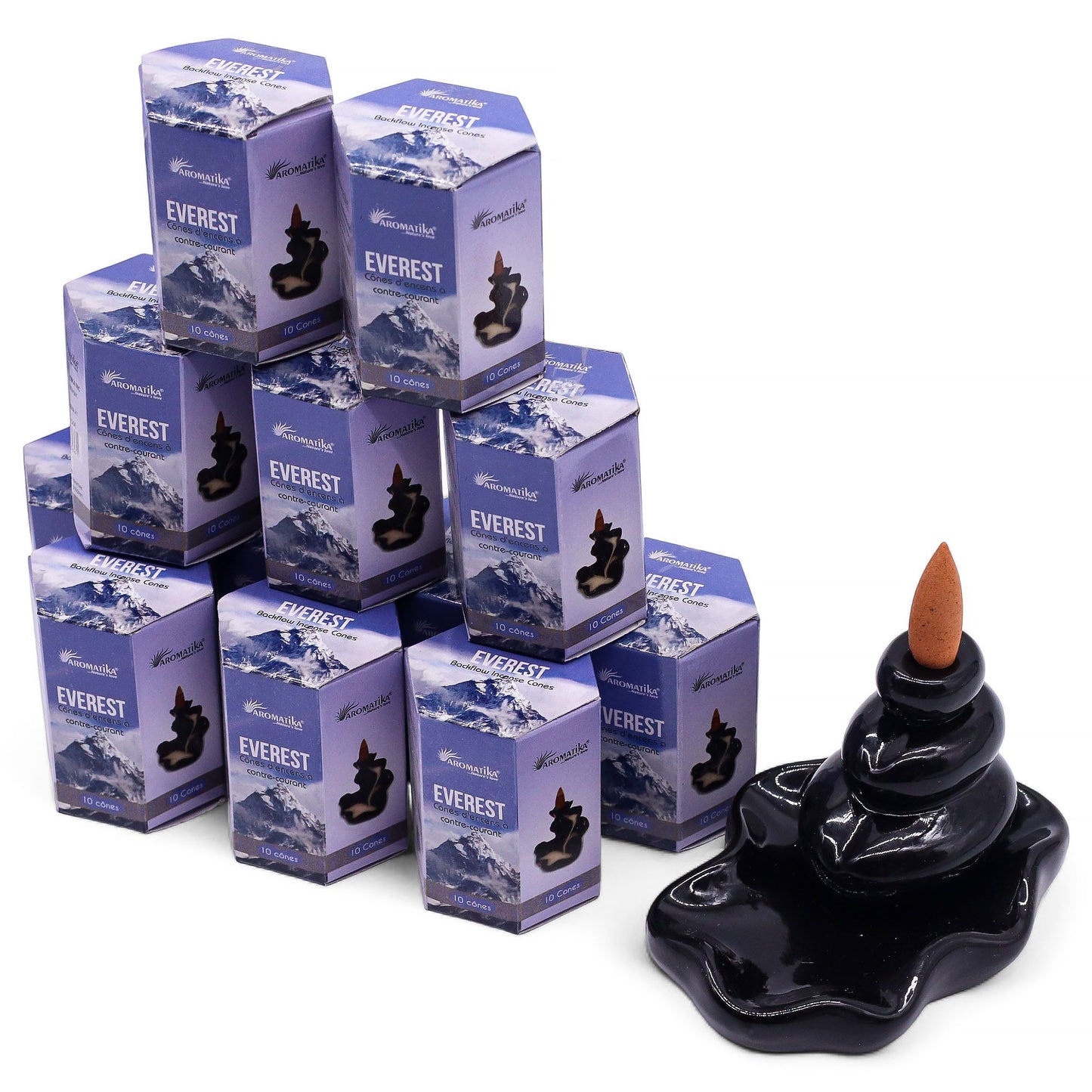 Masala Rückfluss-Räucherkegel 'Everest' - 10 Stück