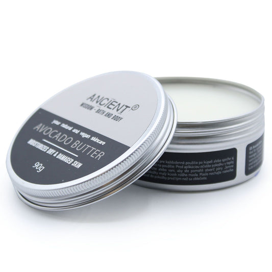 Pure Avocado Körperbutter mit Shea Butter – 90g Dose für intensive Regeneration