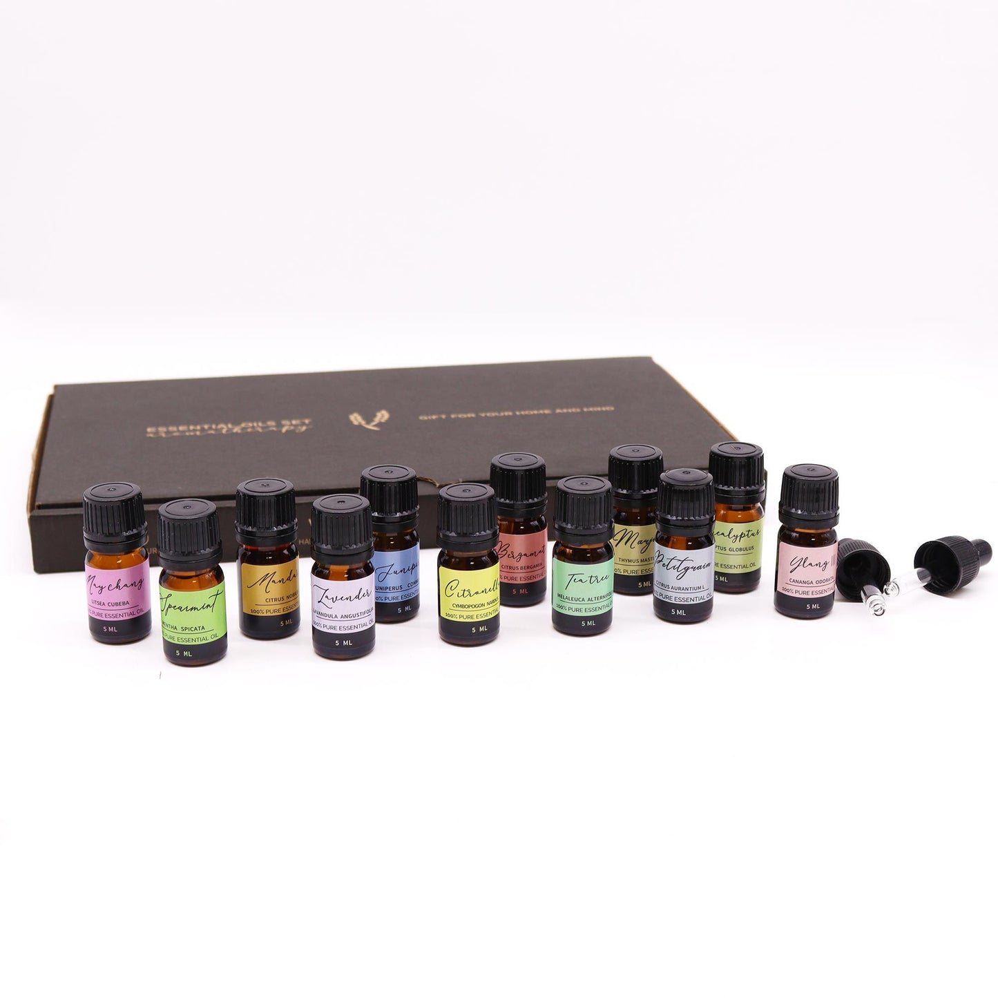 Frühlingsduft-Set: 12 reine ätherische Öle für Aromatherapie & Wellness