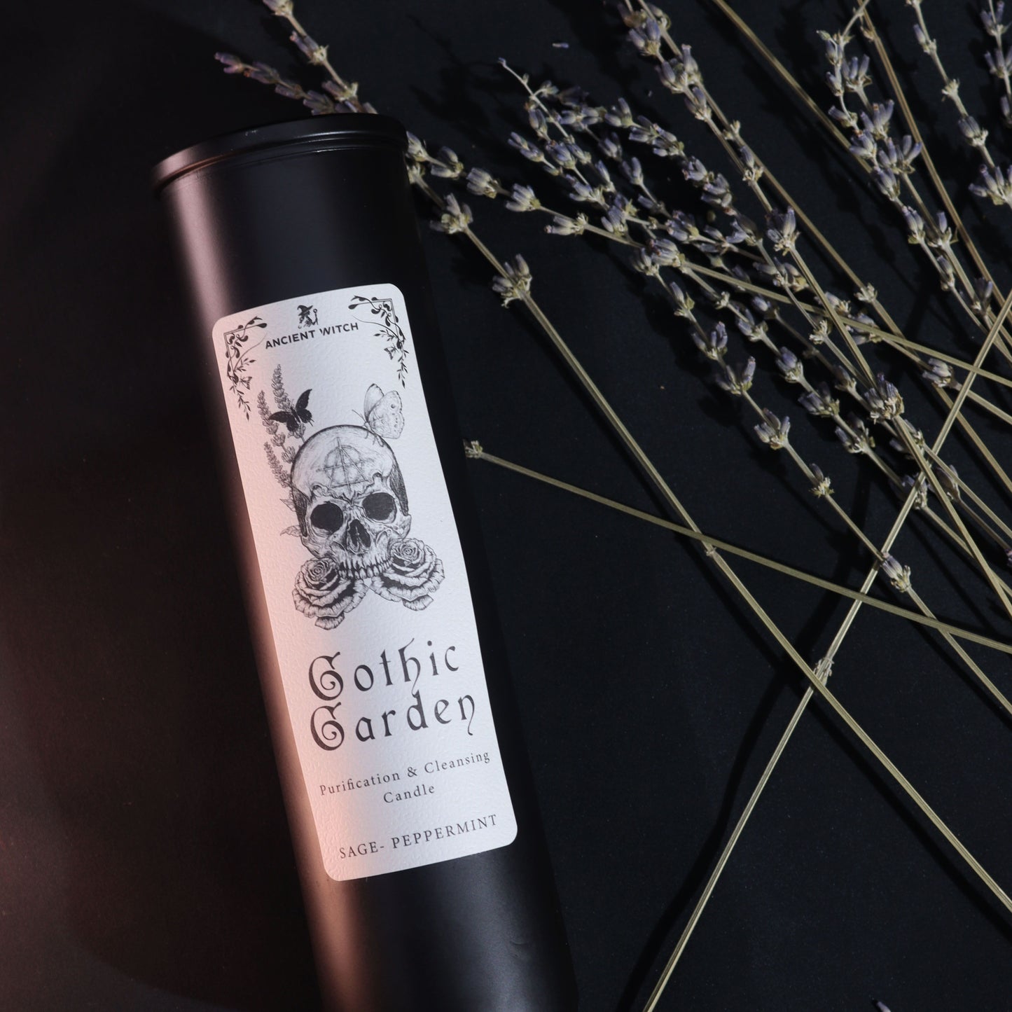 Ritualkerze Gothic Garden – Reinigender Duft aus Salbei & Pfefferminz