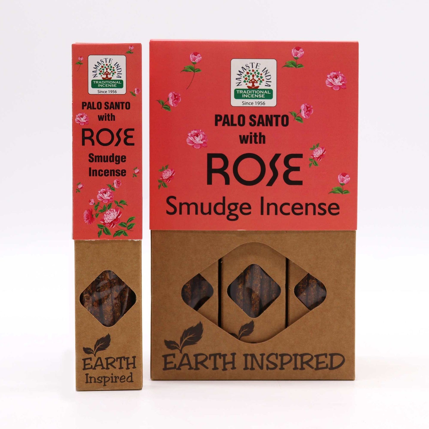 Natürliche Räucherstäbchen Rose & Palo Santo - 9er Set