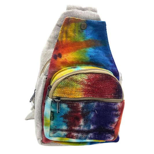 Hanf Schultertasche mit Knotenmuster – Fair gefertigte Eco-Tasche aus Nepal