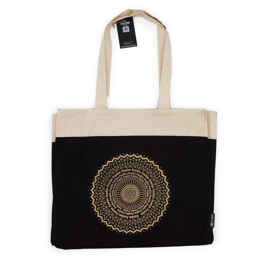 Freedom Mandala Tote Bag – Geräumige Baumwolltasche mit spirituellem Design