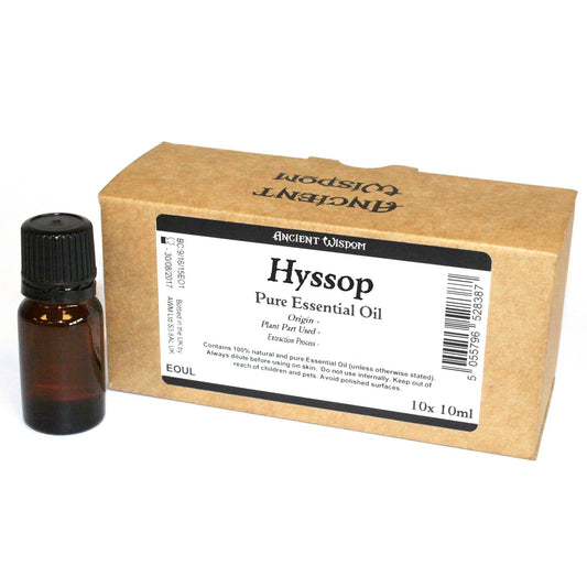 Ysop Ätherisches Öl Set - 10 Fläschchen à 10ml, unbeschriftet