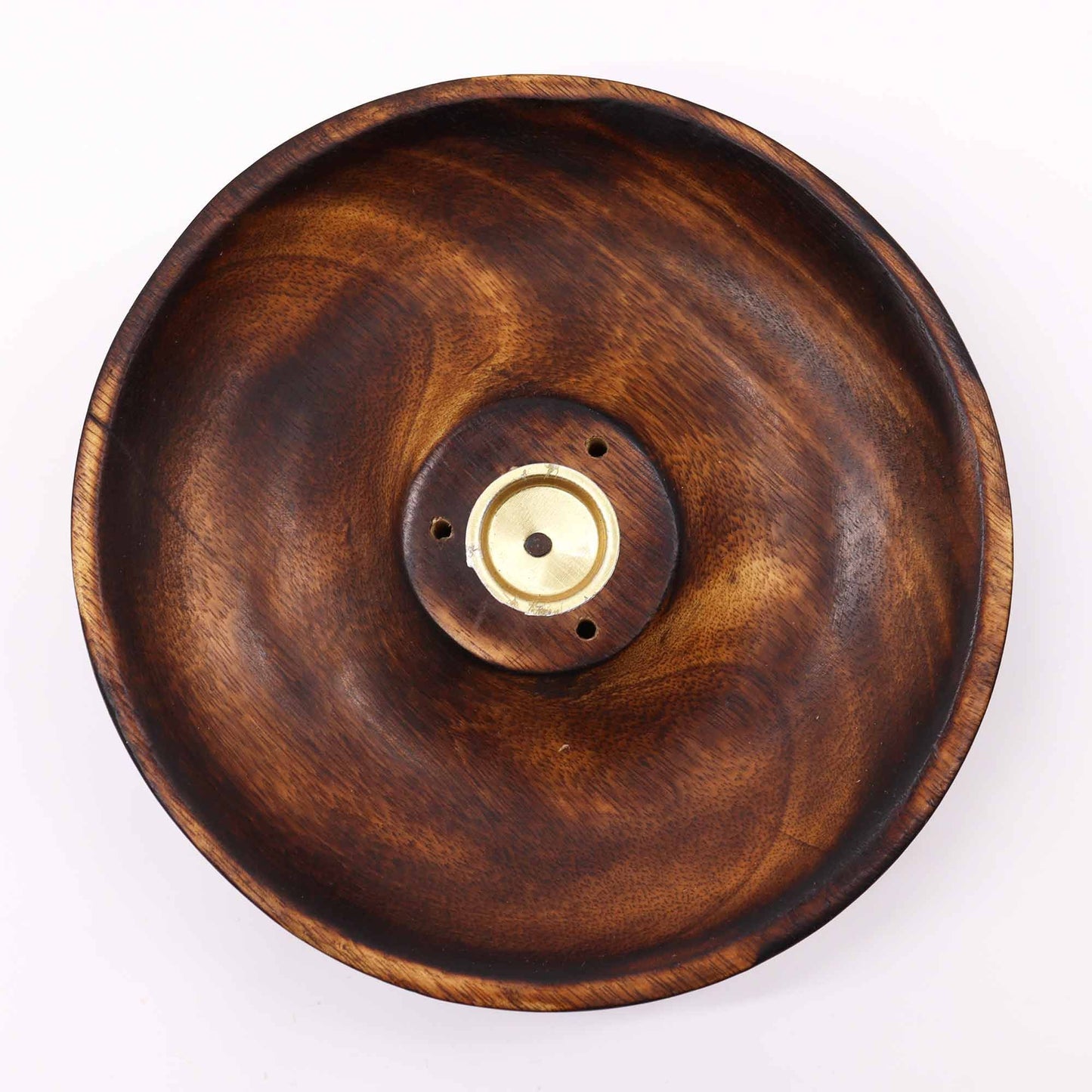 Räucherscheibe aus Mangoholz - Zeitloses Design für Stäbchen & Kegel