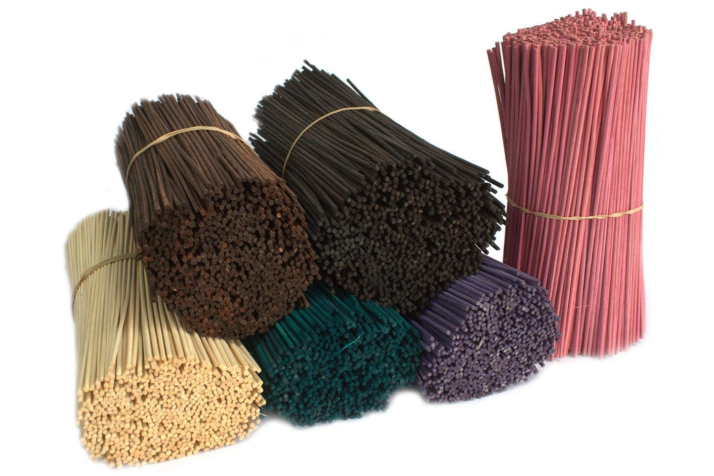 Diffusor-Stäbchen in Schwarz aus Rattan, 25cm Länge, 3mm Durchmesser - Großpackung mit ca. 500 Stück