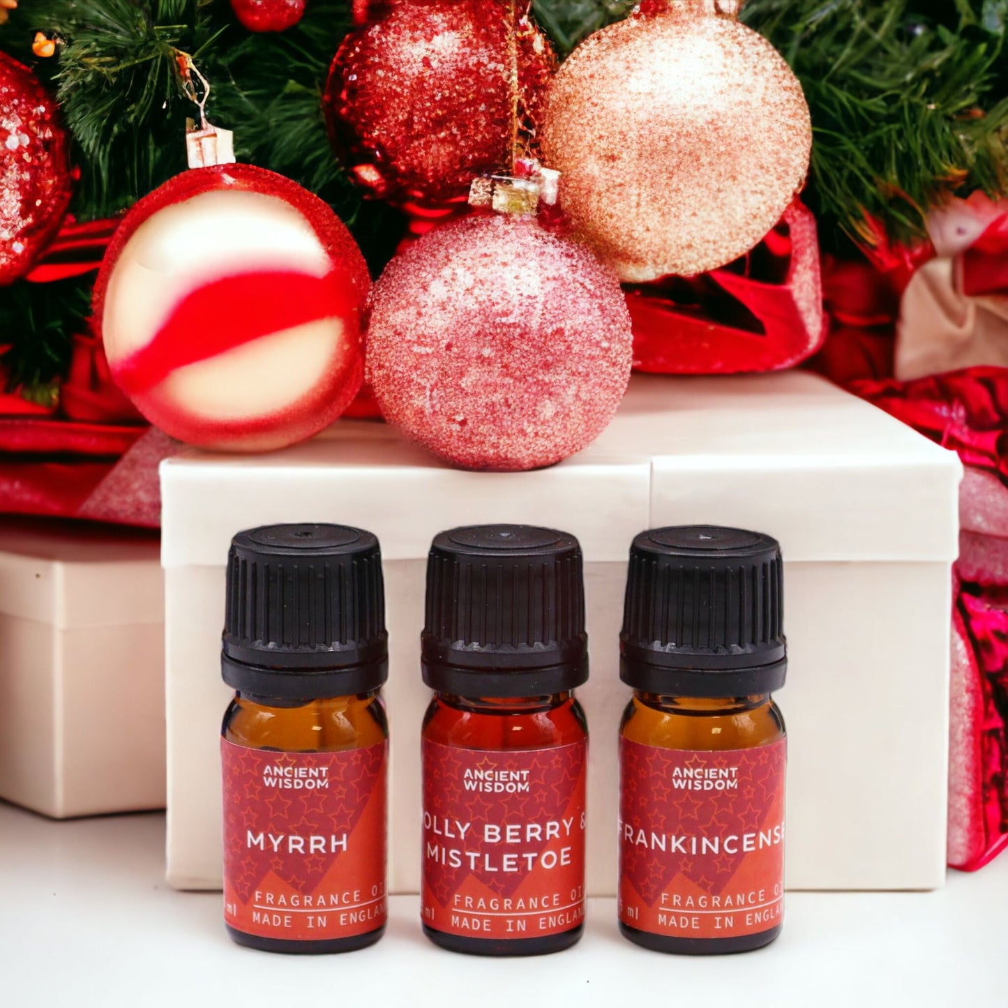 Duftöl-Set 'Heilige Weihnachtsdüfte' – 12 festliche Aromen in Premium-Box