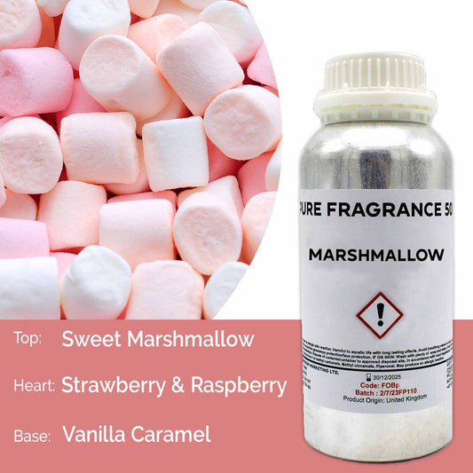 Reines Marshmallow Duftöl - 500ml Flakon für kreative Düfte