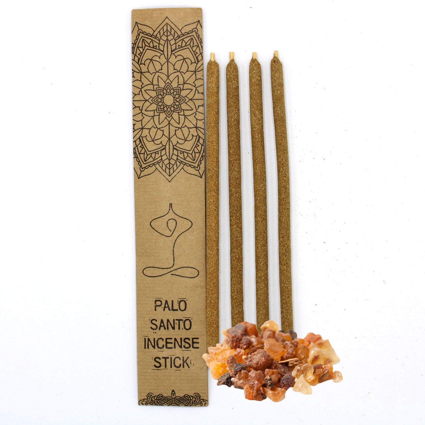 Myrrhe Palo Santo Räucherstäbchen - 4er Set für tiefe Entspannung