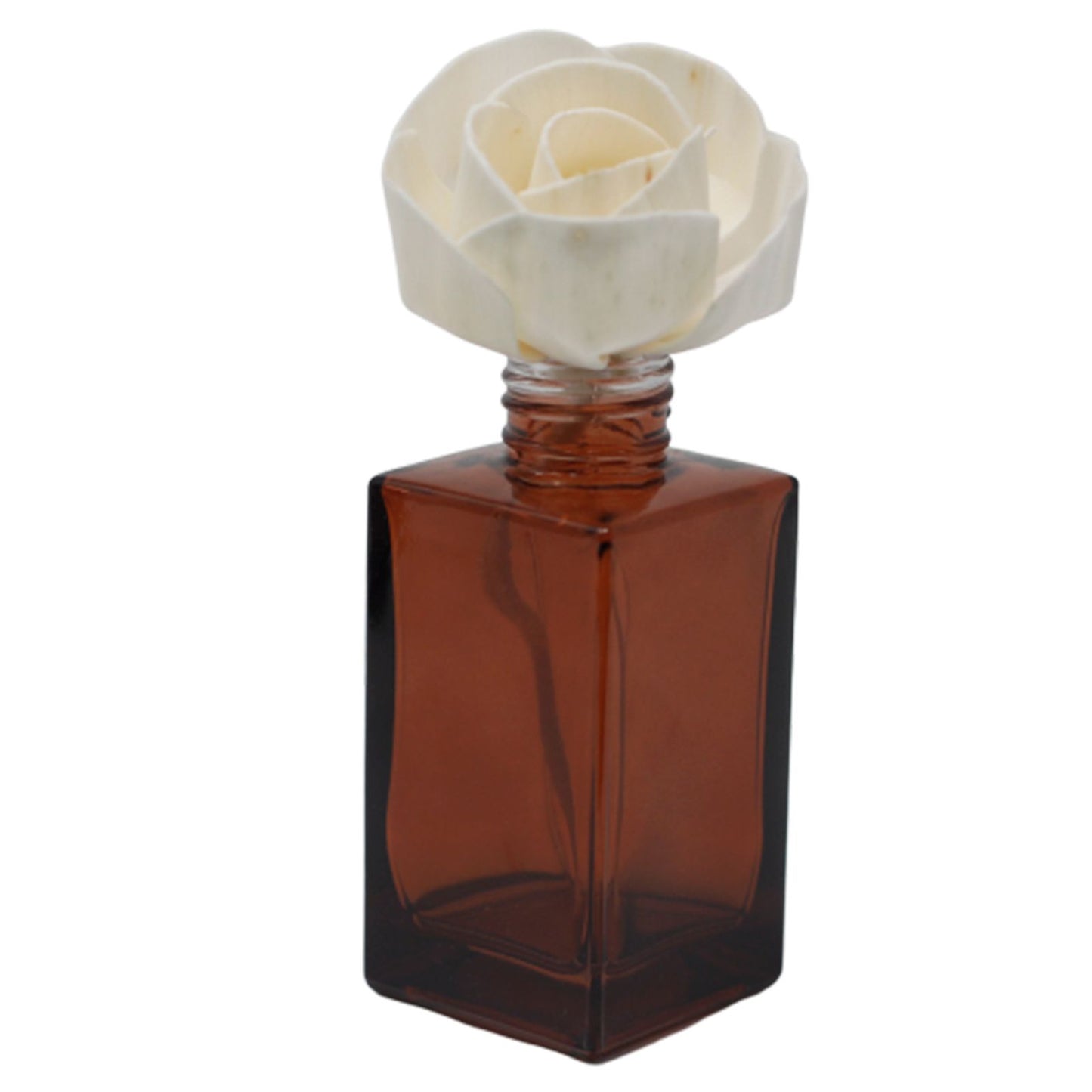 Natürliche Duftblüte 'Große Rose' aus Solaholz mit Baumwollschnur