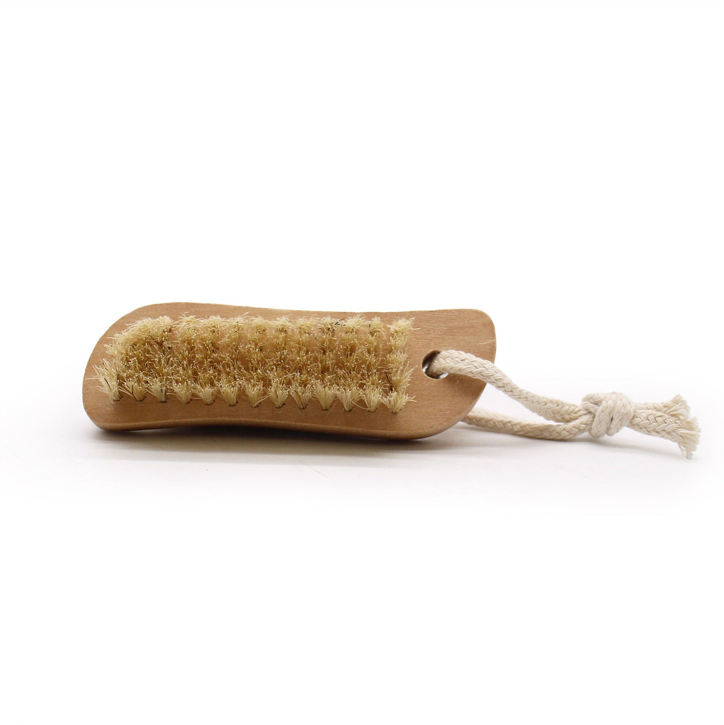 Peeling-Set aus Holz mit Wildschweinborsten und Bimsstein