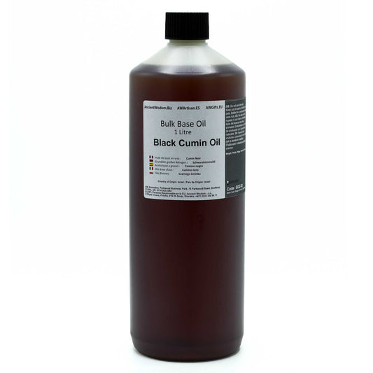 Schwarzkümmelöl kaltgepresst | 1 Liter Basisöl für Naturkosmetik