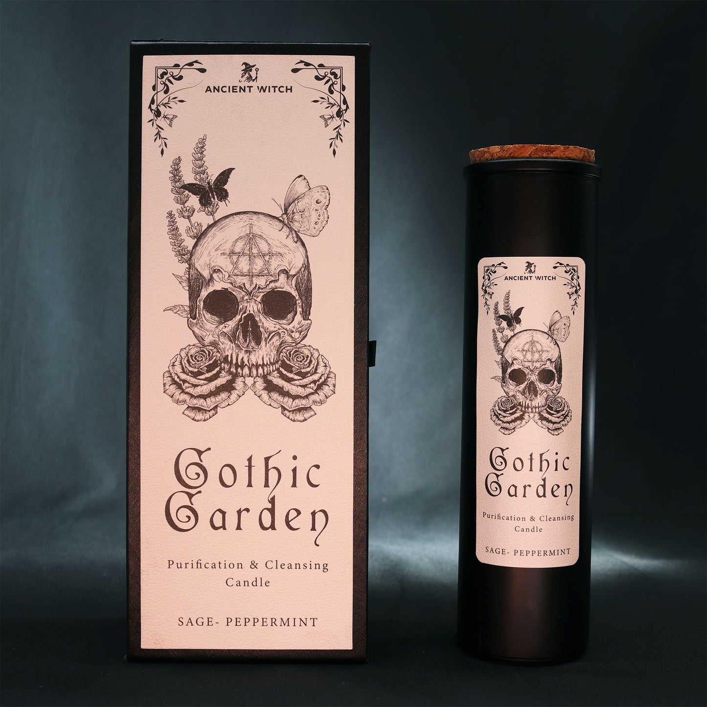 Ritualkerze Gothic Garden – Reinigender Duft aus Salbei & Pfefferminz