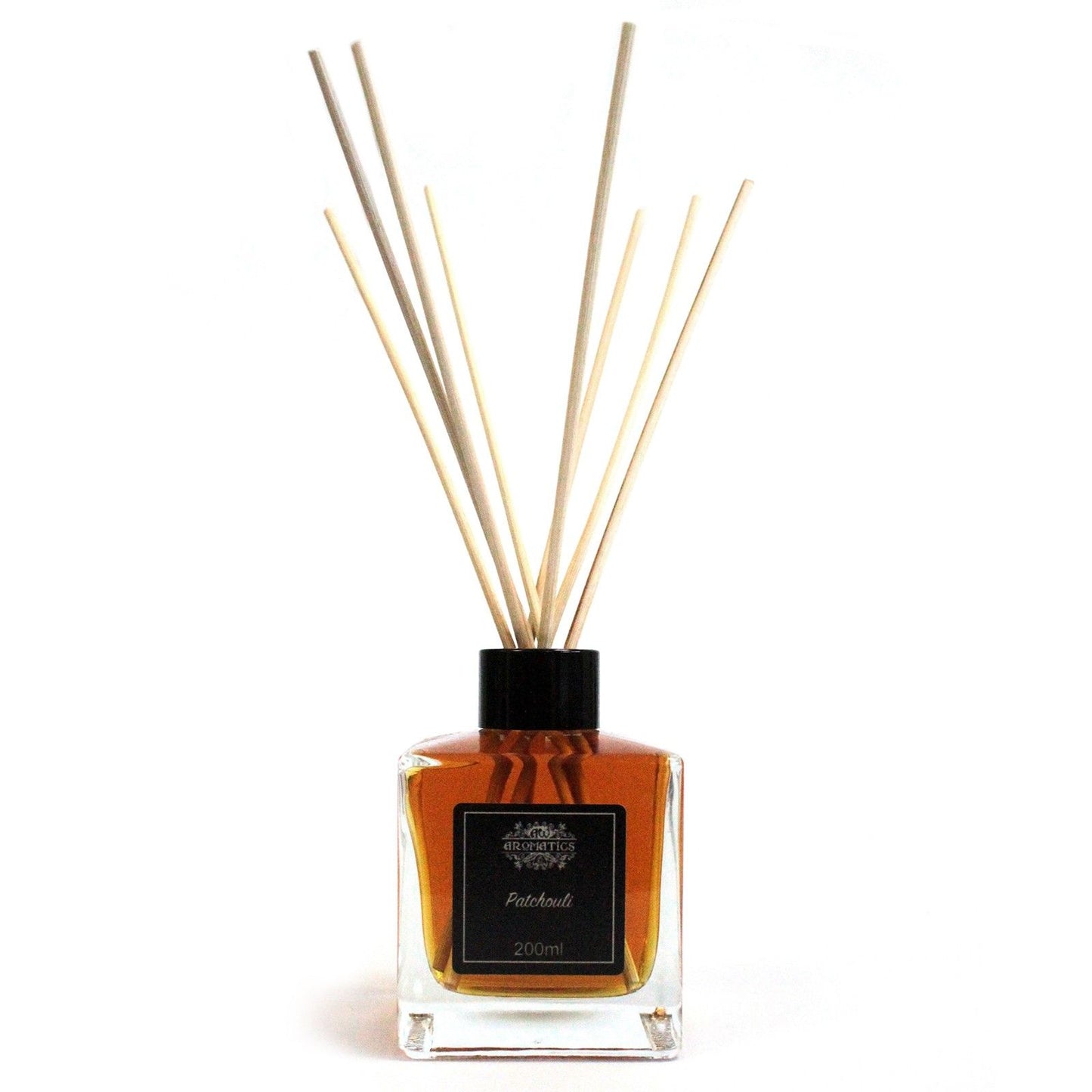 Duftdiffusor mit Patchouli – 200ml Set mit Rattanstäben
