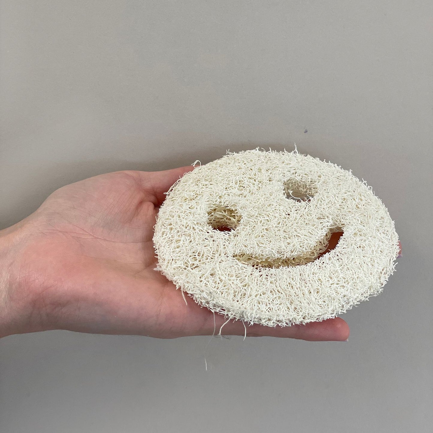 Natürlicher Luffa-Ganzkörperschwamm mit Smiley-Gesicht